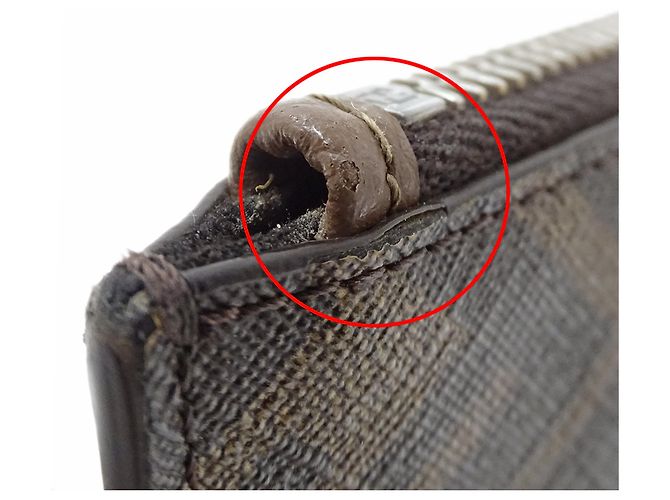Sac à main pour homme Fendi - Pochette Zucca Marron Jaune - vue 12