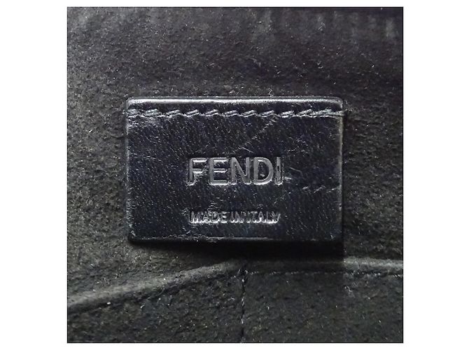 Sac à main pour homme Fendi - Pochette Zucca Marron Jaune - vue 5