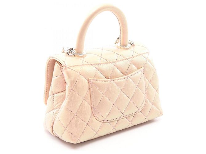 Borsa a mano Chanel Coco Handle XXS Rosa - vista 2