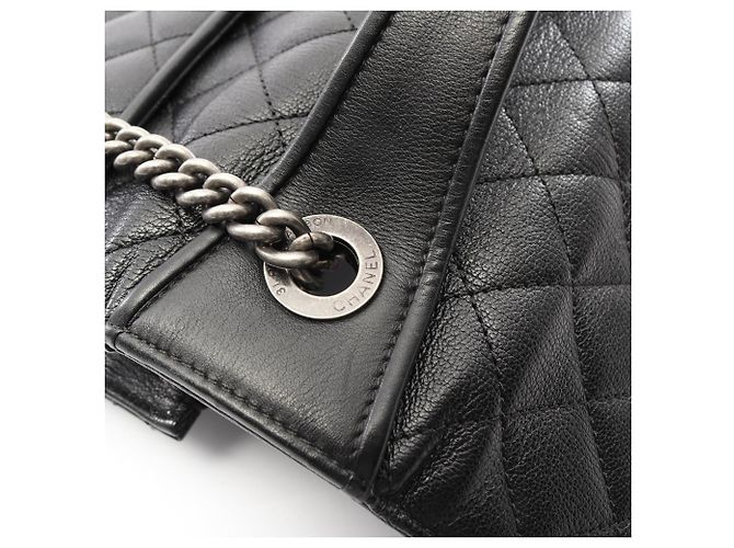 Borsa a Spalla Matelassé CC Università Chanel Nero - vista 8