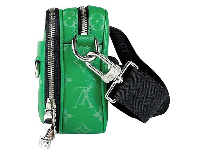 Borsa a Spalla Alpha Taigarama di Louis Vuitton Verde chiaro - vista 3