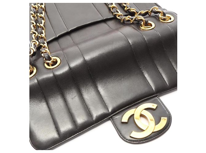 Borsa a Spalla Chanel Mademoiselle Deka Nero - vista 10
