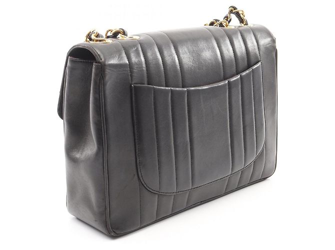 Borsa a Spalla Chanel Mademoiselle Deka Nero - vista 2