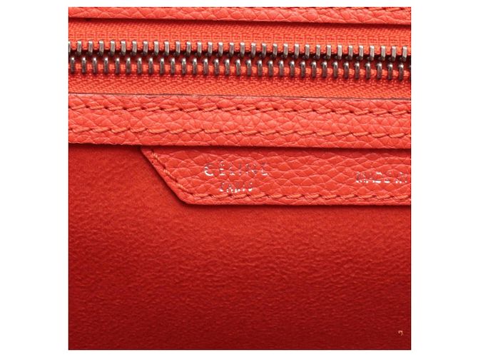 Céline Borsa Tote Micro Shopper Celine Luggage Rosso - vista 4