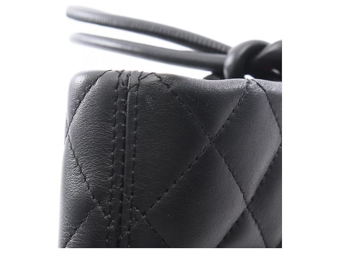 Borsa Tote Media Chanel Cambon Nero - vista 12