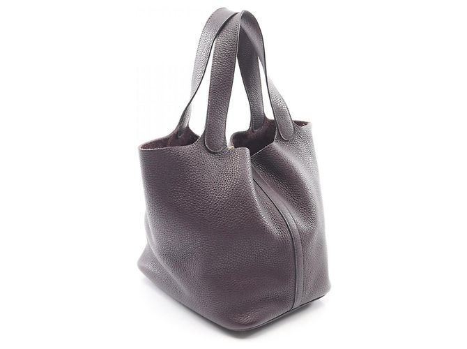 Hermès Picotin Lock MM Handtasche Bordeaux Lila - Ansicht 2