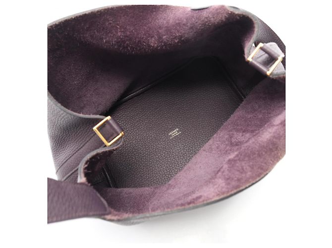 Hermès Picotin Lock MM Handtasche Bordeaux Lila - Ansicht 3