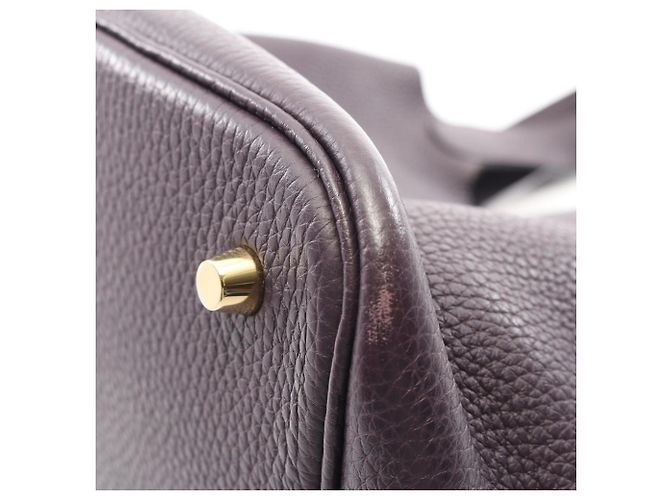Hermès Picotin Lock MM Handtasche Bordeaux Lila - Ansicht 7