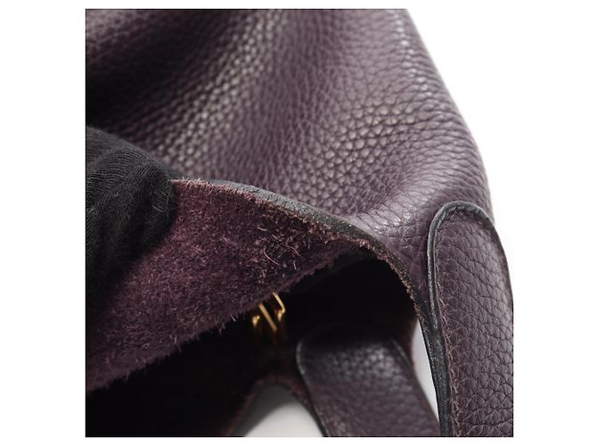 Hermès Picotin Lock MM Handtasche Bordeaux Lila - Ansicht 9