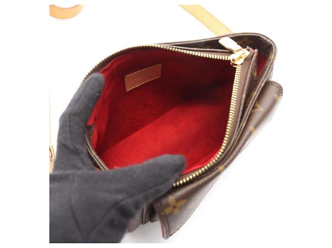 Borsa a Spalla Louis Vuitton Viva Cite PM Marrone Monogramma - vista 3