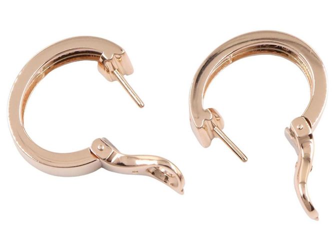 Orecchini Love Hoop in diamante Cartier in oro rosa 18K - vista 3