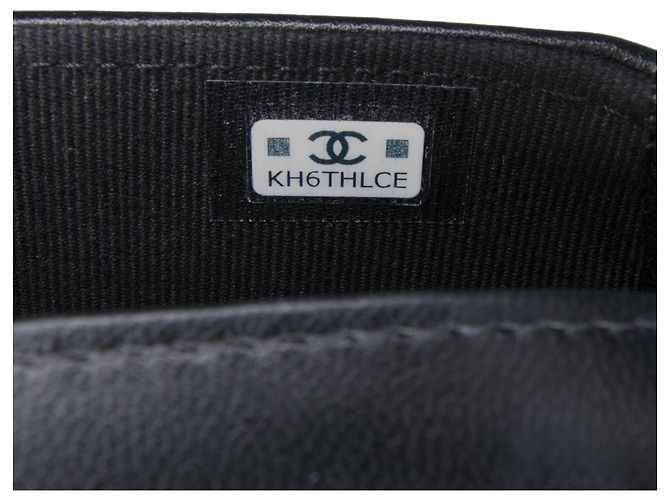 Chanel Preto CC Couro de Corde Quilted Bolsa Meia-Lua com Alça Superior - vista 6