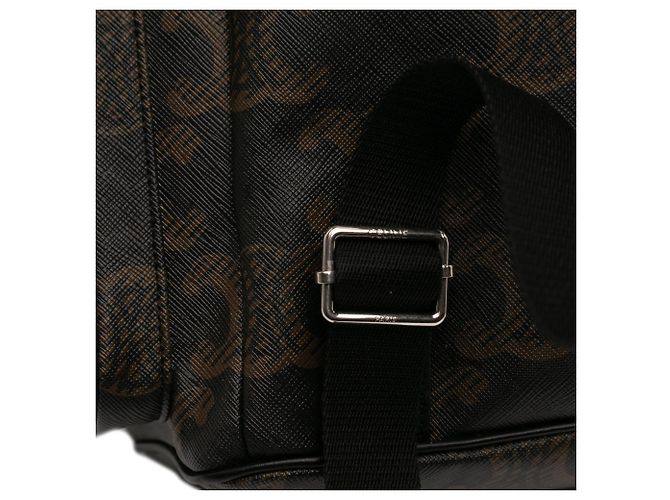 Céline Celine Brauner Medium Triomphe beschichteter Canvas-Rucksack Dunkelbraun - Ansicht 8