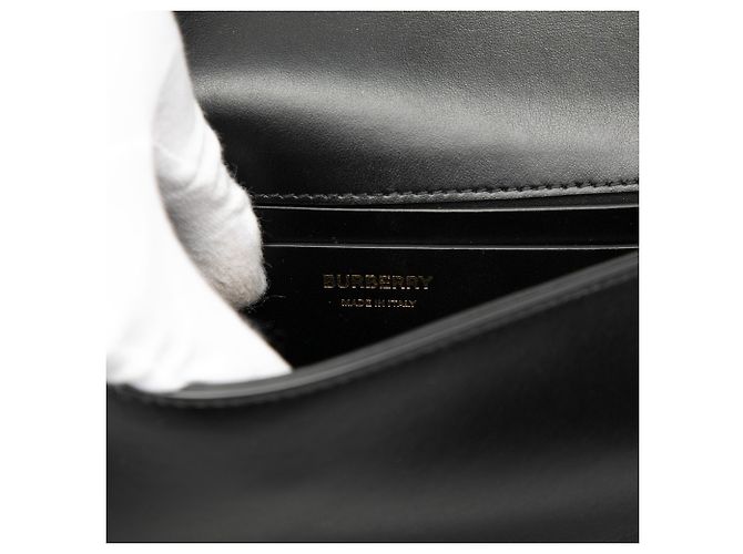 Borsa a tracolla Grace in pelle nera piccola di Burberry Nero - vista 5