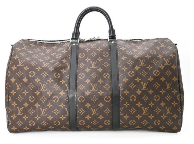 Keepall Borsa Boston Macassar Monogramma Marrone Louis Vuitton - vista 2