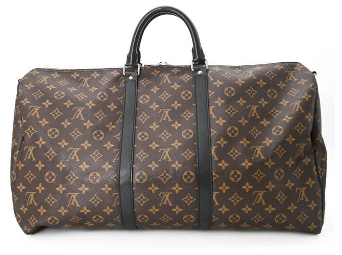 Keepall Borsa Boston Macassar Monogramma Marrone Louis Vuitton - vista 3