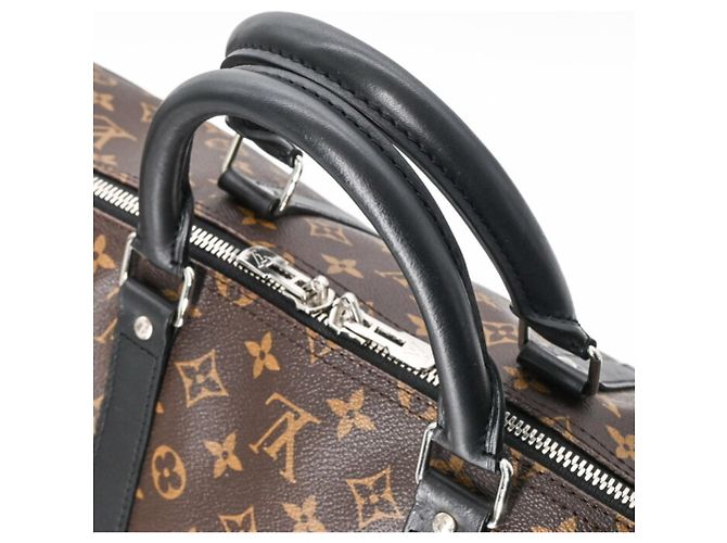 Keepall Borsa Boston Macassar Monogramma Marrone Louis Vuitton - vista 7