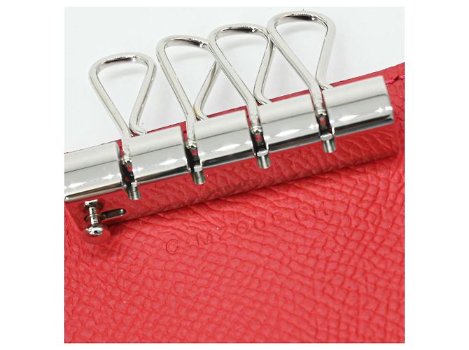 Hermès Hermes Bearn 4-Ring Keycase Red - view 9