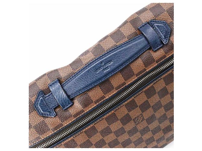 LOUIS VUITTON Borsa a Spalla Damier Sprinter GM Marrone Blu navy Damier ebene - vista 7