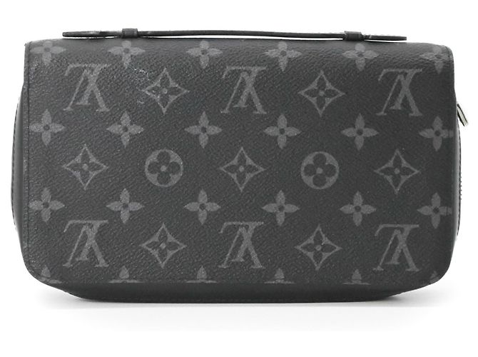 Louis Vuitton Monogram Eclipse Zippy XL Long Wallet Black - view 2