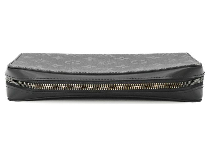 Louis Vuitton Monogram Eclipse Zippy XL Long Wallet Black - view 6