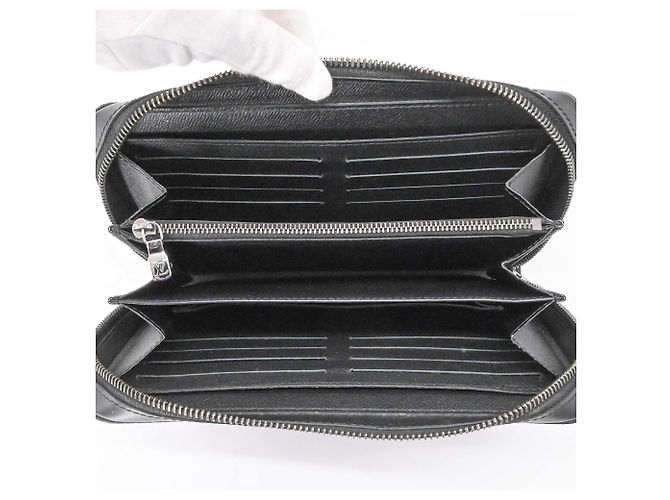 Louis Vuitton Monogram Eclipse Zippy XL Long Wallet Black - view 7
