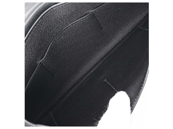 Hermès HERMES Dogon GM Duo Evercolor Leather Long Wallet Black - view 10
