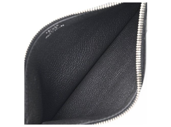 Hermès HERMES Dogon GM Duo Evercolor Leather Long Wallet Black - view 16
