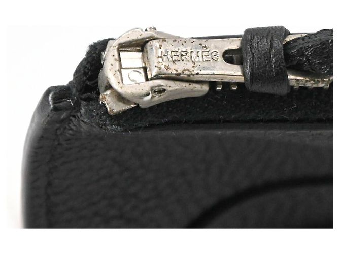 Hermès HERMES Dogon GM Duo Evercolor Leather Long Wallet Black - view 17
