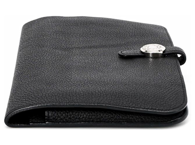 Hermès HERMES Dogon GM Duo Evercolor Leather Long Wallet Black - view 3