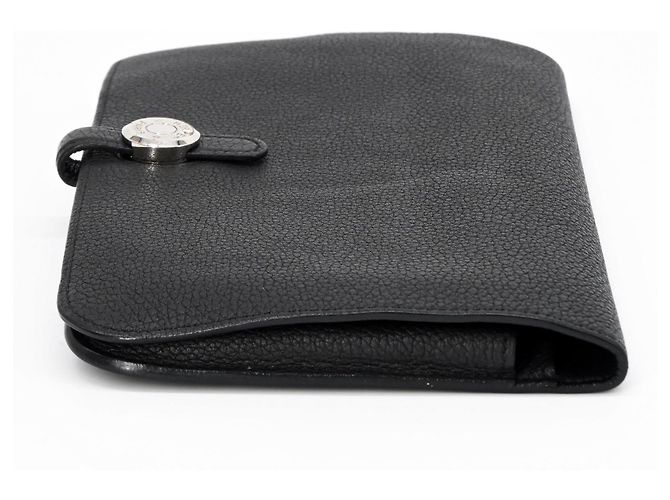 Hermès HERMES Dogon GM Duo Evercolor Leather Long Wallet Black - view 4