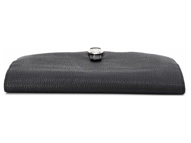 Hermès HERMES Dogon GM Duo Evercolor Leather Long Wallet Black - view 6