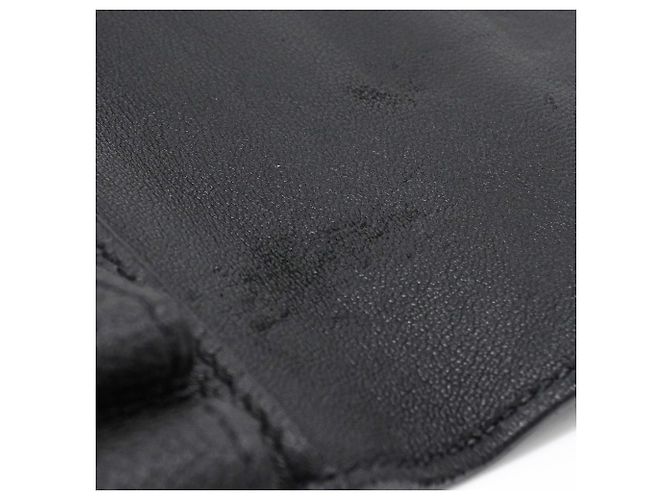 Hermès HERMES Dogon GM Duo Evercolor Leather Long Wallet Black - view 9