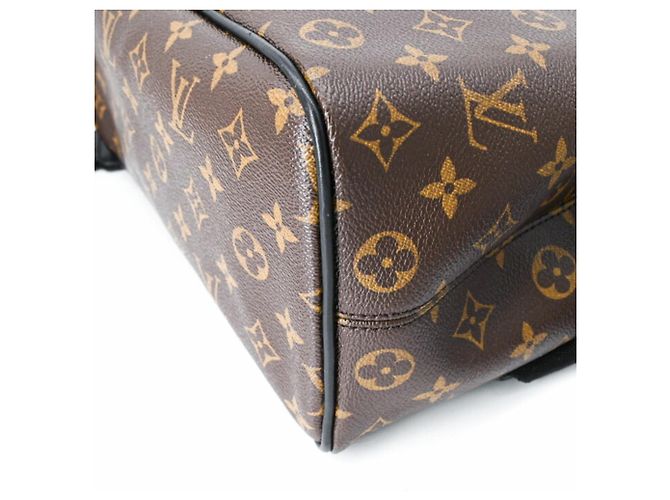 Louis Vuitton Monogram Macassar Parc Rucksack Braun Schwarz Monogramm - Ansicht 12