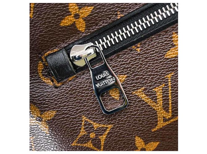Louis Vuitton Monogram Macassar Parc Rucksack Braun Schwarz Monogramm - Ansicht 13