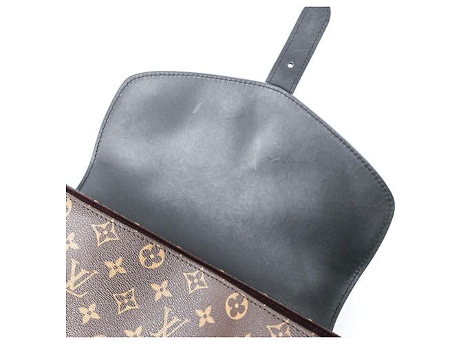 Louis Vuitton Monogram Macassar Parc Rucksack Braun Schwarz Monogramm - Ansicht 16