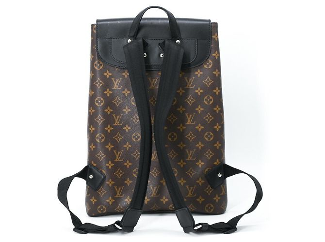Louis Vuitton Monogram Macassar Parc Rucksack Braun Schwarz Monogramm - Ansicht 2