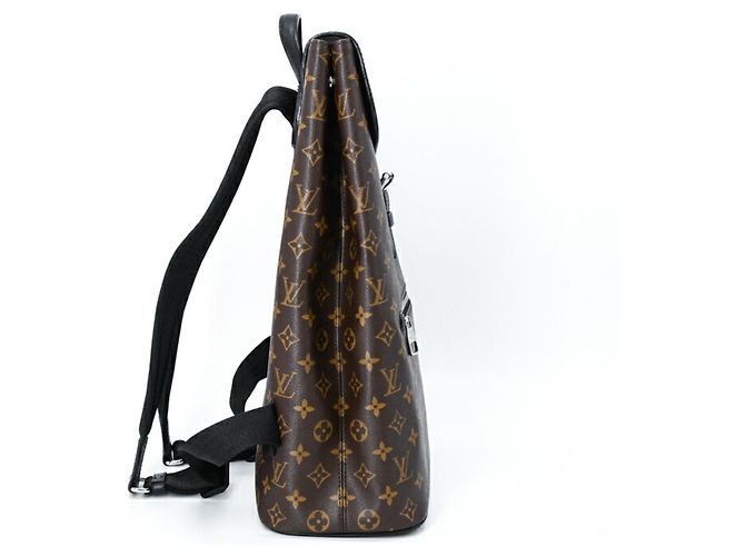 Louis Vuitton Monogram Macassar Parc Rucksack Braun Schwarz Monogramm - Ansicht 3