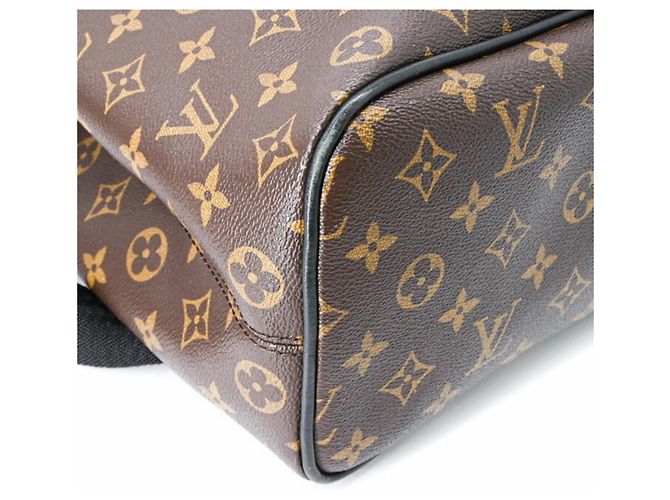 Louis Vuitton Monogram Macassar Parc Rucksack Braun Schwarz Monogramm - Ansicht 12