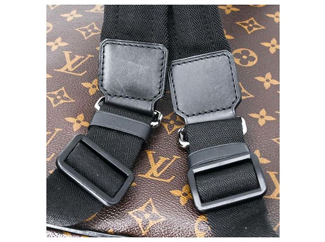 Louis Vuitton Monogram Macassar Parc Rucksack Braun Schwarz Monogramm - Ansicht 20