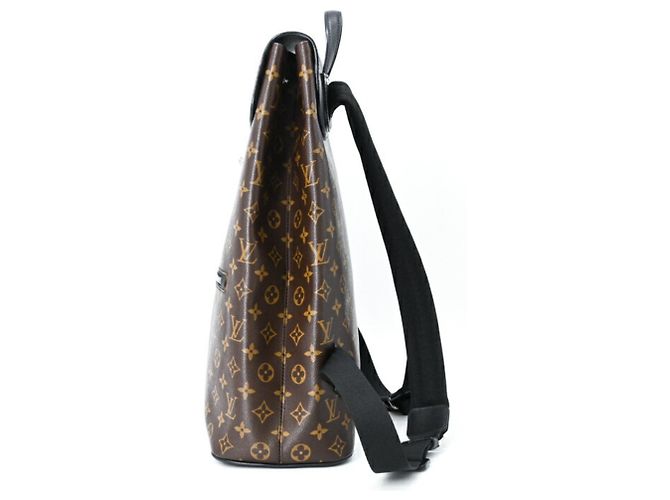 Louis Vuitton Monogram Macassar Parc Rucksack Braun Schwarz Monogramm - Ansicht 3