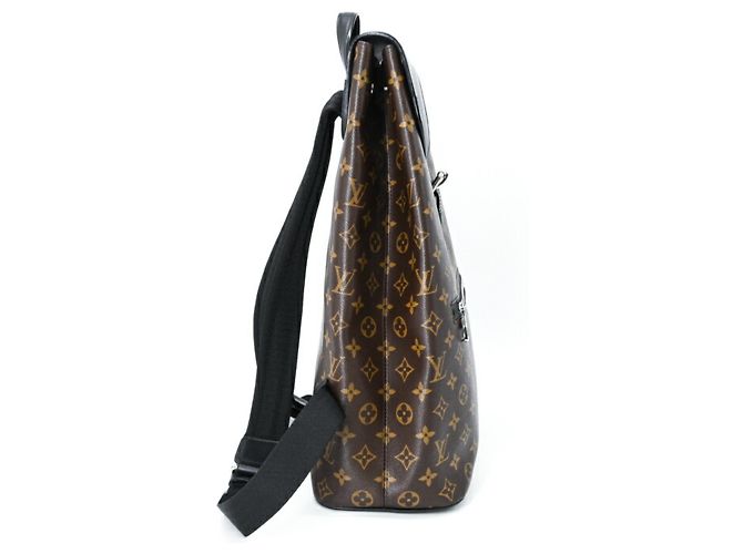 Louis Vuitton Monogram Macassar Parc Rucksack Braun Schwarz Monogramm - Ansicht 4