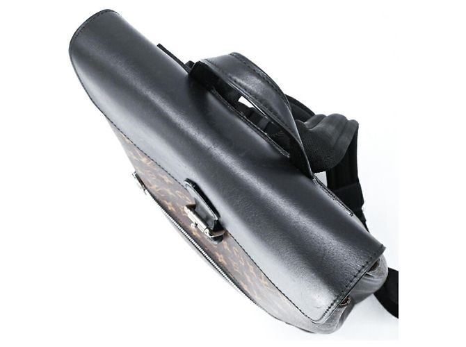 Louis Vuitton Monogram Macassar Parc Rucksack Braun Schwarz Monogramm - Ansicht 6
