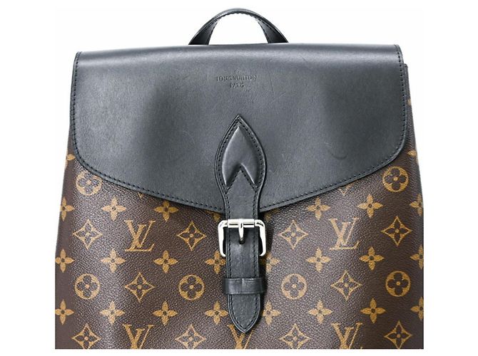 Louis Vuitton Monogram Macassar Parc Rucksack Braun Schwarz Monogramm - Ansicht 7