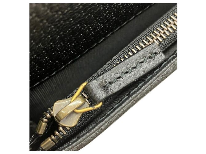 Gucci GG Marmont schwarzes Leder Langwallet - Ansicht 7