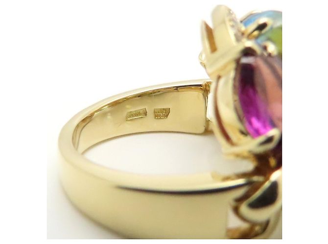 Bulgari Anello Bvlgari Astrale Cerchi Multi-Gem D'oro - vista 11