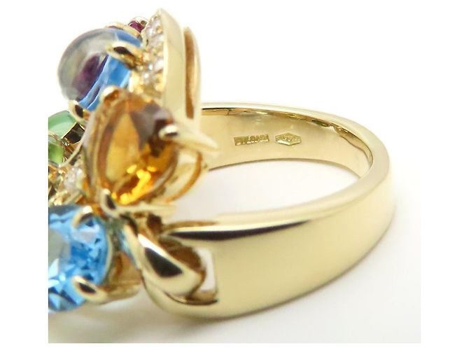 Bulgari Anello Bvlgari Astrale Cerchi Multi-Gem D'oro - vista 12