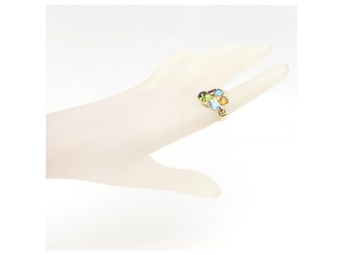 Bulgari Anello Bvlgari Astrale Cerchi Multi-Gem D'oro - vista 3