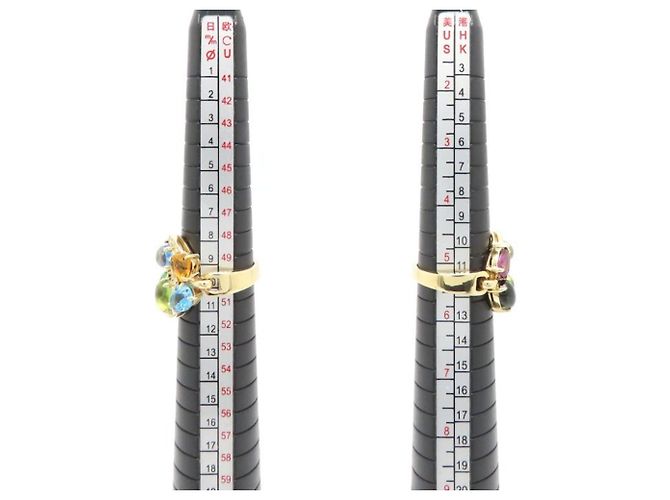 Bulgari Anello Bvlgari Astrale Cerchi Multi-Gem D'oro - vista 4