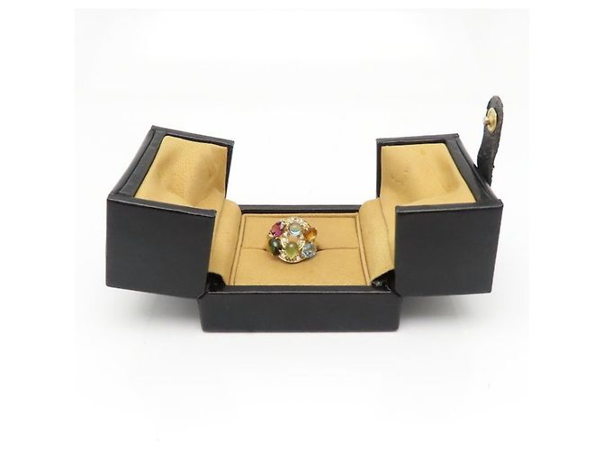 Bulgari Anello Bvlgari Astrale Cerchi Multi-Gem D'oro - vista 5